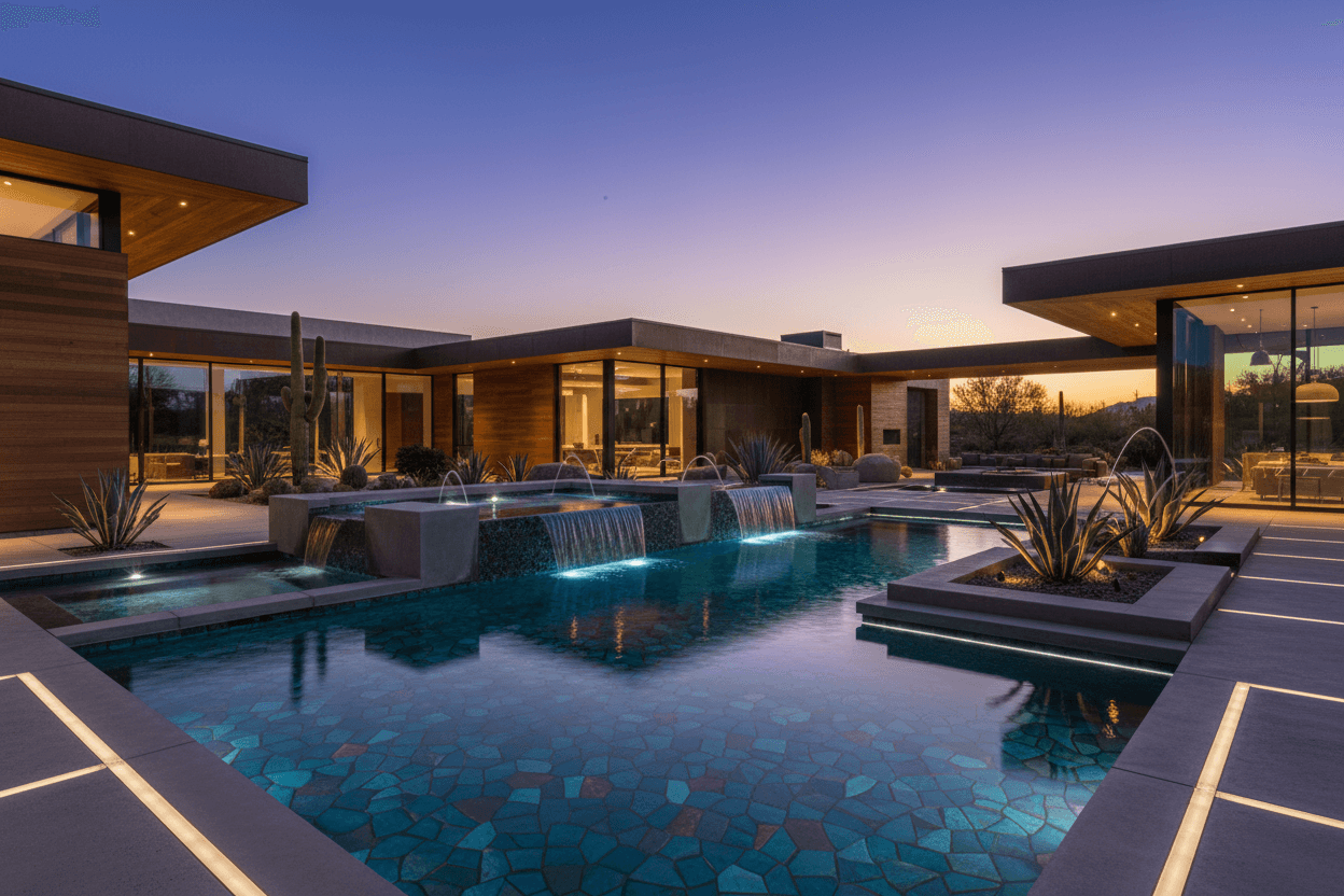 Geometric Contemporary Pool